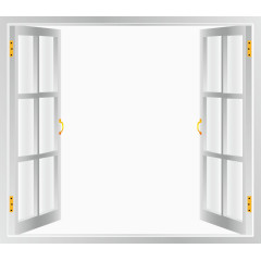 矢量玻璃窗户