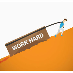努力工作的人物