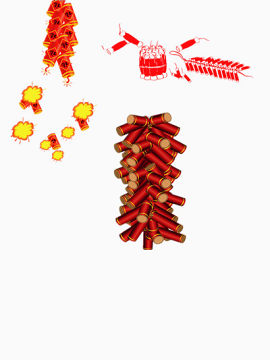 红色鞭炮图片