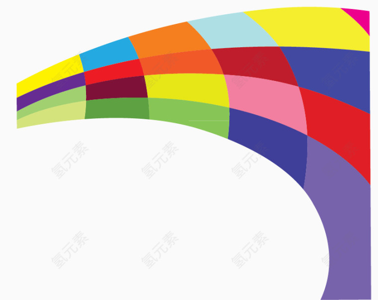 矢量手绘彩色边框