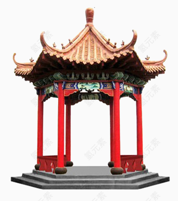 仿古凉亭模型