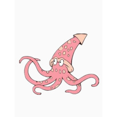 粉色小章鱼