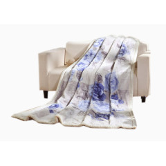 恒紫莓法兰绒毛毯儿童毛毯