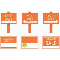 欧式商品促销标签矢量图