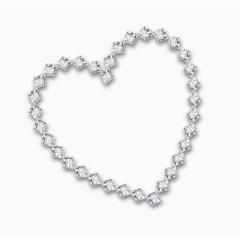 钻石爱心矢量图