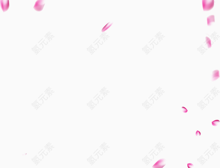 唯美粉红色花瓣漂浮