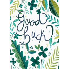 手绘树叶卡片封面