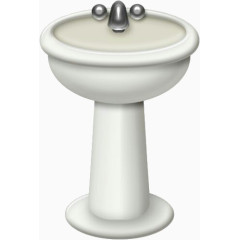 白色陶瓷洗漱缸