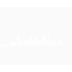 白色城市轮廓图