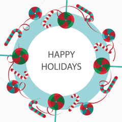 矢量圣诞节卡通边框