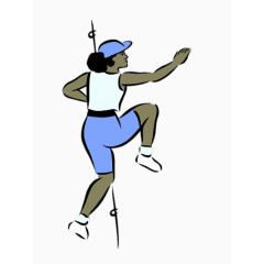 专业的攀岩女孩素材图片