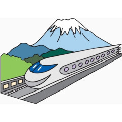 手绘高铁