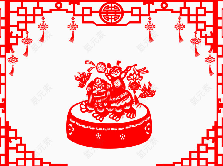 春节贴画高清装饰免抠图素材