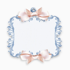 蝴蝶结精美边框