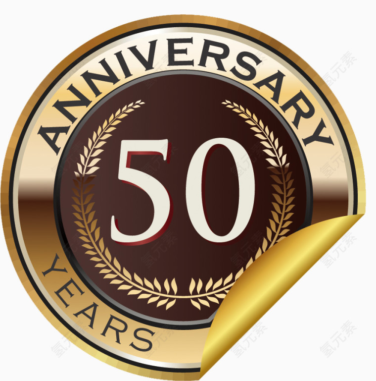 50周年庆祝标签