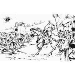 古代三国演义士兵打仗