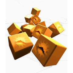 创意立体正方形时钟