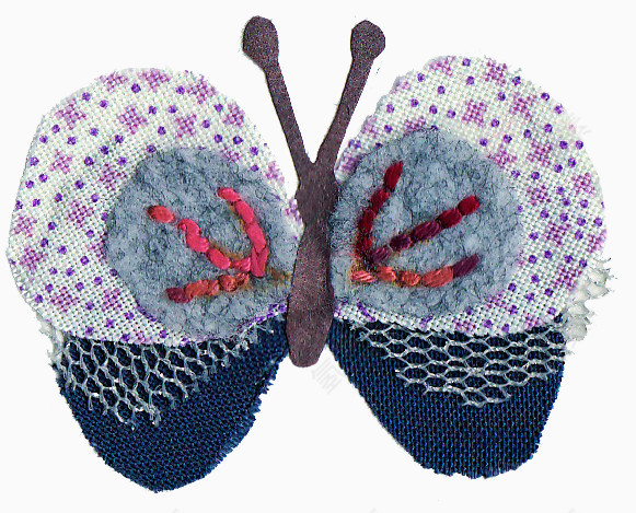 手工制作蝴蝶装饰图案元素