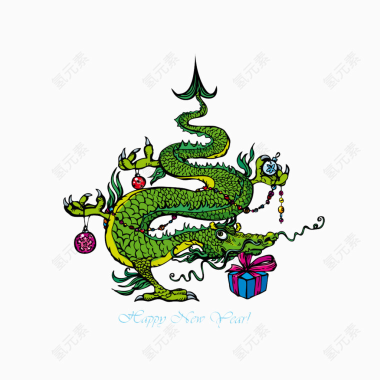 西方欧洲龙矢量图片
