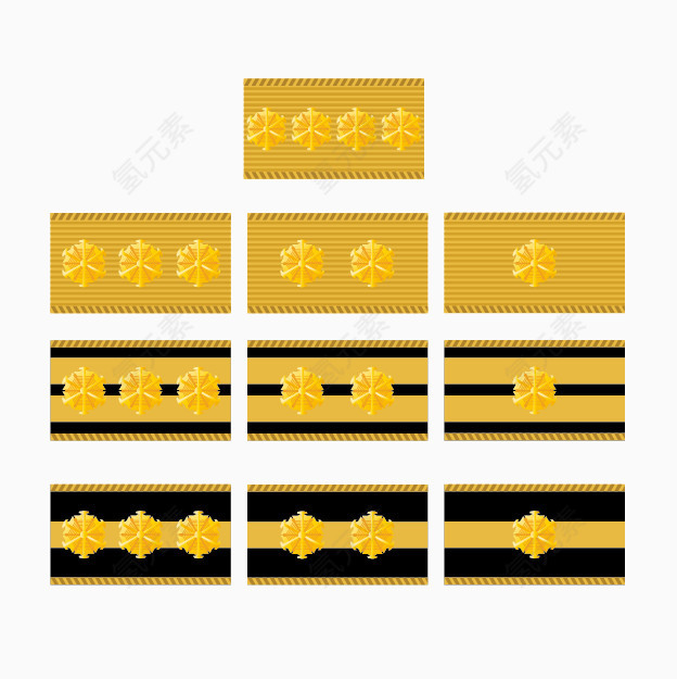 卡通军衔图案