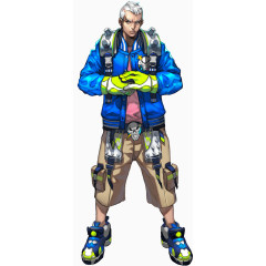 帅气的未来战士