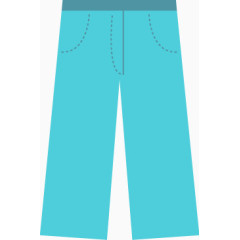 矢量扁平化休闲裤