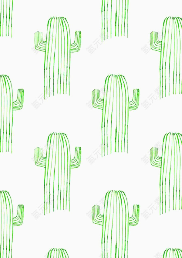 卡通手绘多肉植物