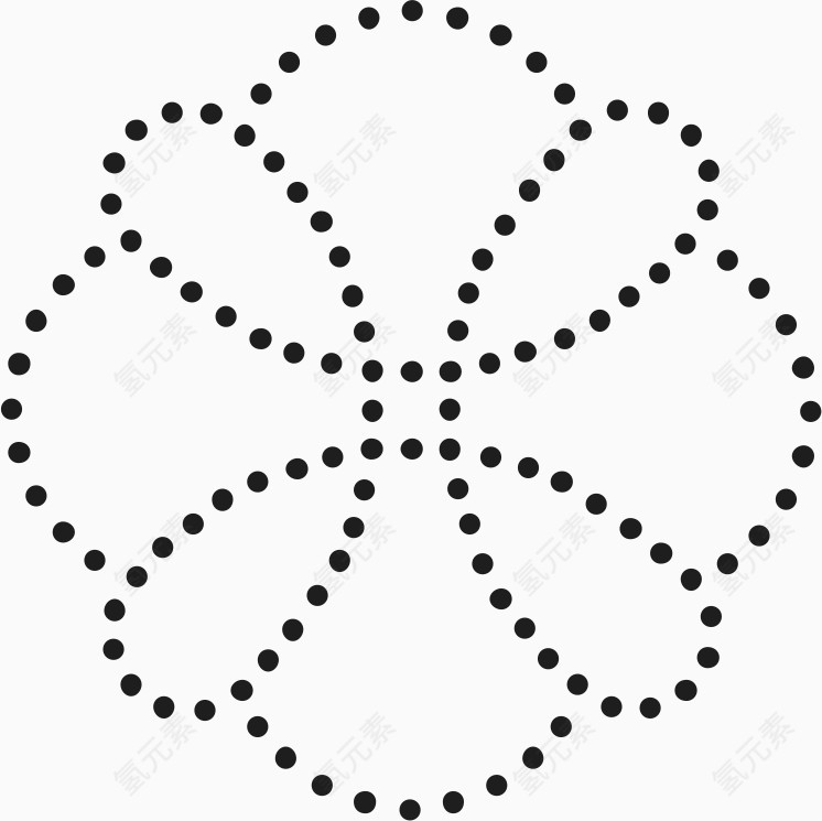 点线面构图底纹角花素材