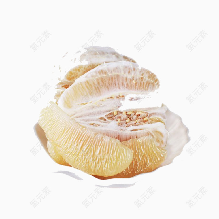 拨开的蜜柚