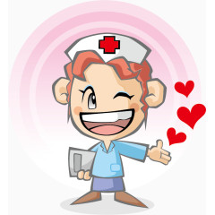 矢量美女护士素材