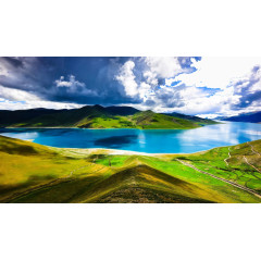 西藏羊卓雍措五