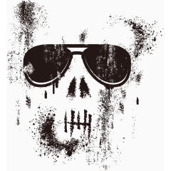 矢量抽象眼镜印花