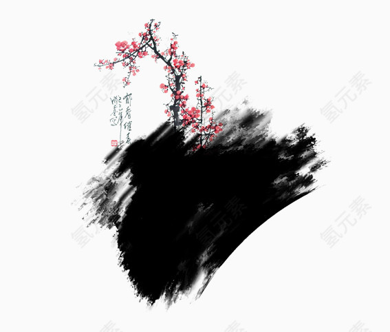 水墨梅花