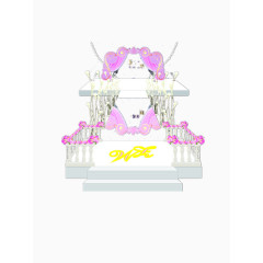 婚礼场景效果图矢量图