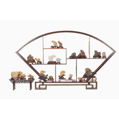 吉祥博物组架免抠图片