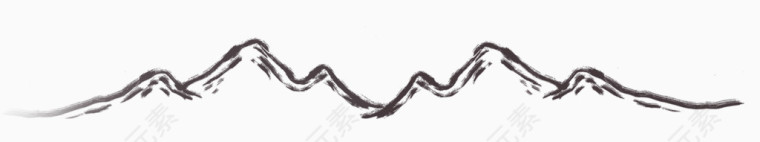 水墨山峰