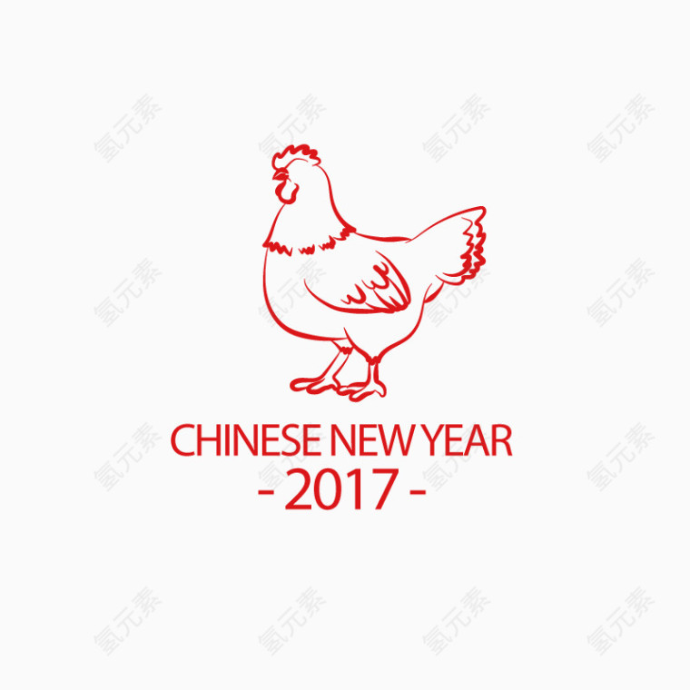 矢量一只母鸡
