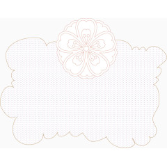 线条可爱樱花边框