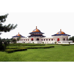 成吉思汗陵建筑风光