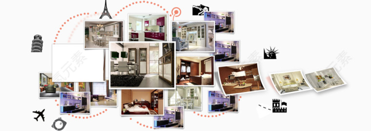 城市背景照片墙