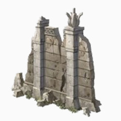 古罗马破旧的墙壁