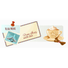 旅游便利贴矢量