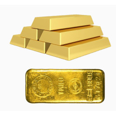 叠在一起的金条和金块