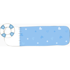 卡通可爱轮胎游泳圈边框