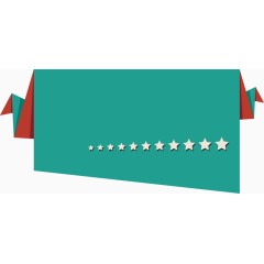 矢量创意设计横向蓝色标签图