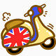 英国卡通电瓶车