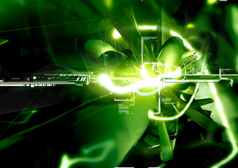 科技未来时尚的光束背景图