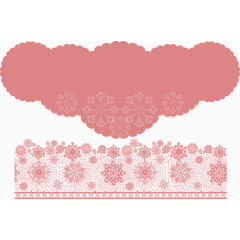 粉色蕾丝花边