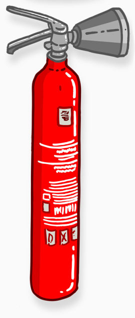 卡通消防器