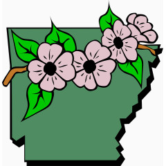 绿色花朵背景图片